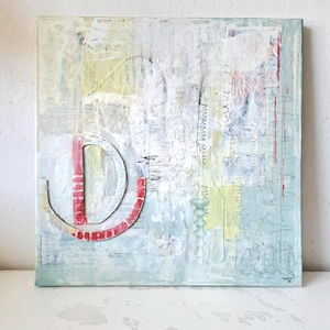 Mixed Media Collage on Canvas, Collage Art, Artwork, Original Art, Abstract Art