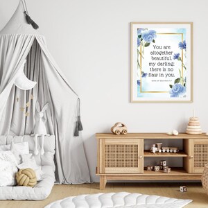 Song of Solomon 4:7 Scripture Digital Art | You Are All Fair | Inspirational Wall Print | Motivational Home Decor | Instant Download