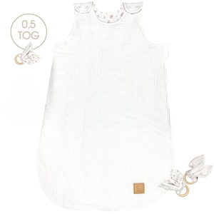 Blossom Cloud, saco de dormir de musselina 100% orgânica para o verão, saco de dormir para bebês, saco de dormir de algodão para bebês, saco de dormir para recém-nascidos