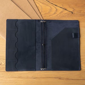 Leather notebook cover personalized, Customized notebook cover, Leather notebook holder, Refillable leather notebook a5, A4 journal cover
