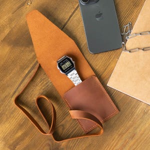 Personalized leather watch pouch, Travel watch case leather, Custom watch case, Handmade watch case, Watch storage pouch, Watch sleeve