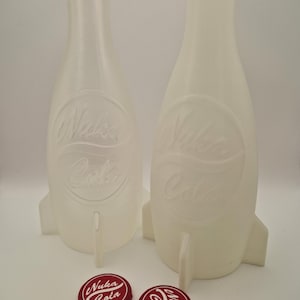 Glow-in-the-Dark Nuka Cola Bottle | Fallout Inspired 3D Printed Prop | Gamer Gift | Cosplay Collectible