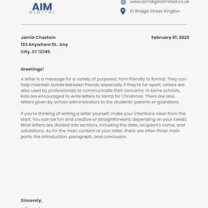 Plantilla de membrete empresarial personalizable para Word y Canva: diseño de membrete empresarial profesional y editable: descarga digital instantánea