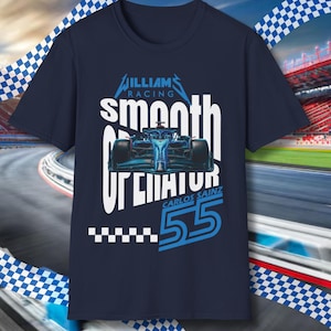 Williams Racing F1 Car T-Shirt, Formula 1 Fan Shirt, Carlos Sainz T-Shirt, Smooth Operator Tshirt, Carlos Fan Merch,Carlos Sainz T-shirt