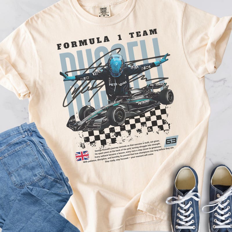 George Russell Shirt Mens - Etsy