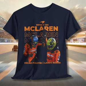 McLaren T-shirt, Oscar Piastri Norris T-shirt F1 Racing Fan Gift, Formula 1 Tshirt, Formula 1 Fan Gift , McLaren Lando Norris Tshirt