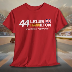 Lewis Hamilton T-Shirt Ferrari Season 2025 Racing Gift for Men and Women F1 Fan Merch Formula 1 Unisex Shirt Formula 1 Ferrari Tshirt