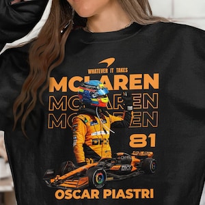 McLaren Racing Sweatshirt, Oscar Piastri Sweatshirt, F1 Racing Team Sweatshirt, Formula 1Fan Apparel, Racing Fan Gift, Piastri Fan Sweater