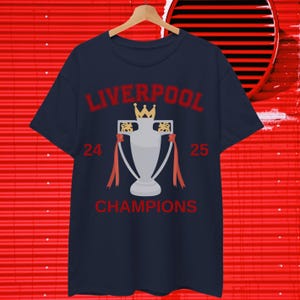 Liverpool 2025 Champions T-shirt , Soccer Lover Shirt , Gift For Liverpool Fans , Unisex T-shirt Fan Gift Liverpool Champions Shirt