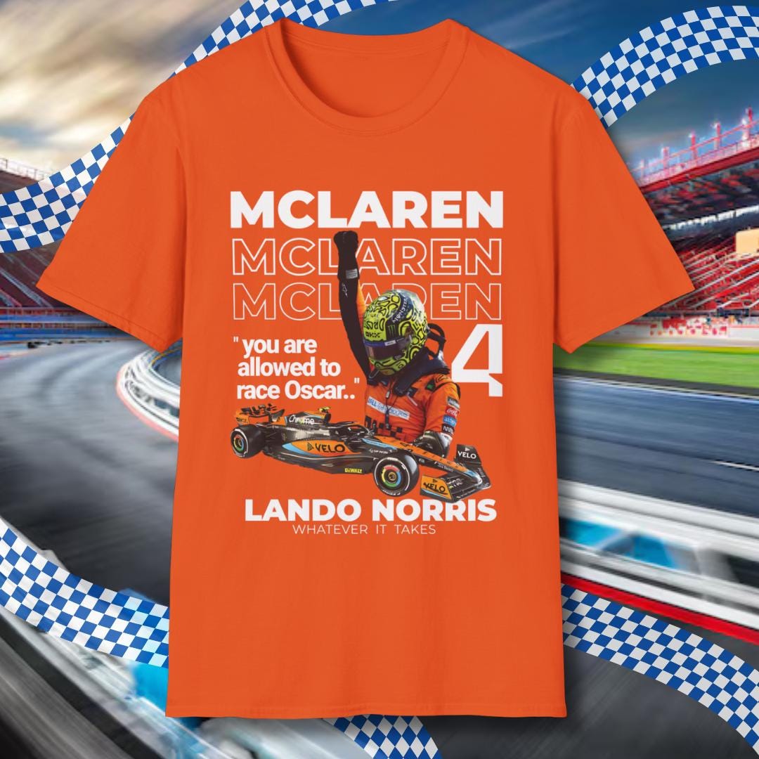 McLaren Set Up T-Shirt Lando Norris 2024 – Offizielles F1 Merchandise, Atmungsaktiv & Leicht