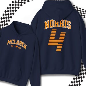 McLaren T-shirt, Lando Norris T-shirt F1 Racing Fan Gift, Formula 1 Sweatshirt, Formula 1 Fan Gift , McLaren Fan Hoodie Gift For Him