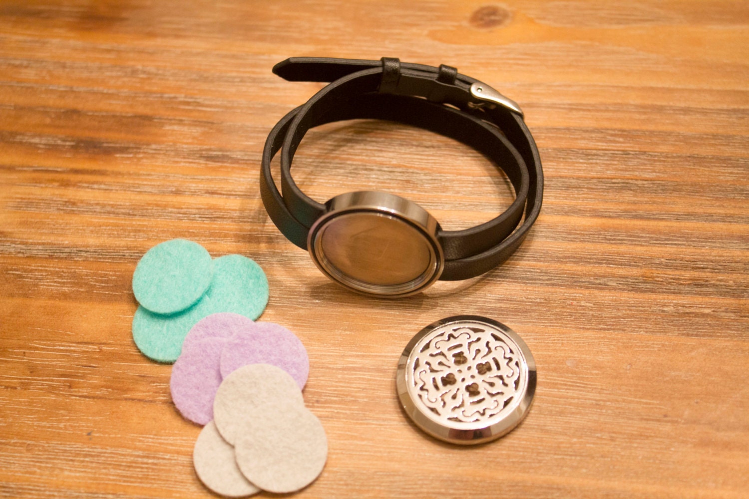 Essential Oil Diffuser Wrap Bracelet Filigree Locket With a Etsy