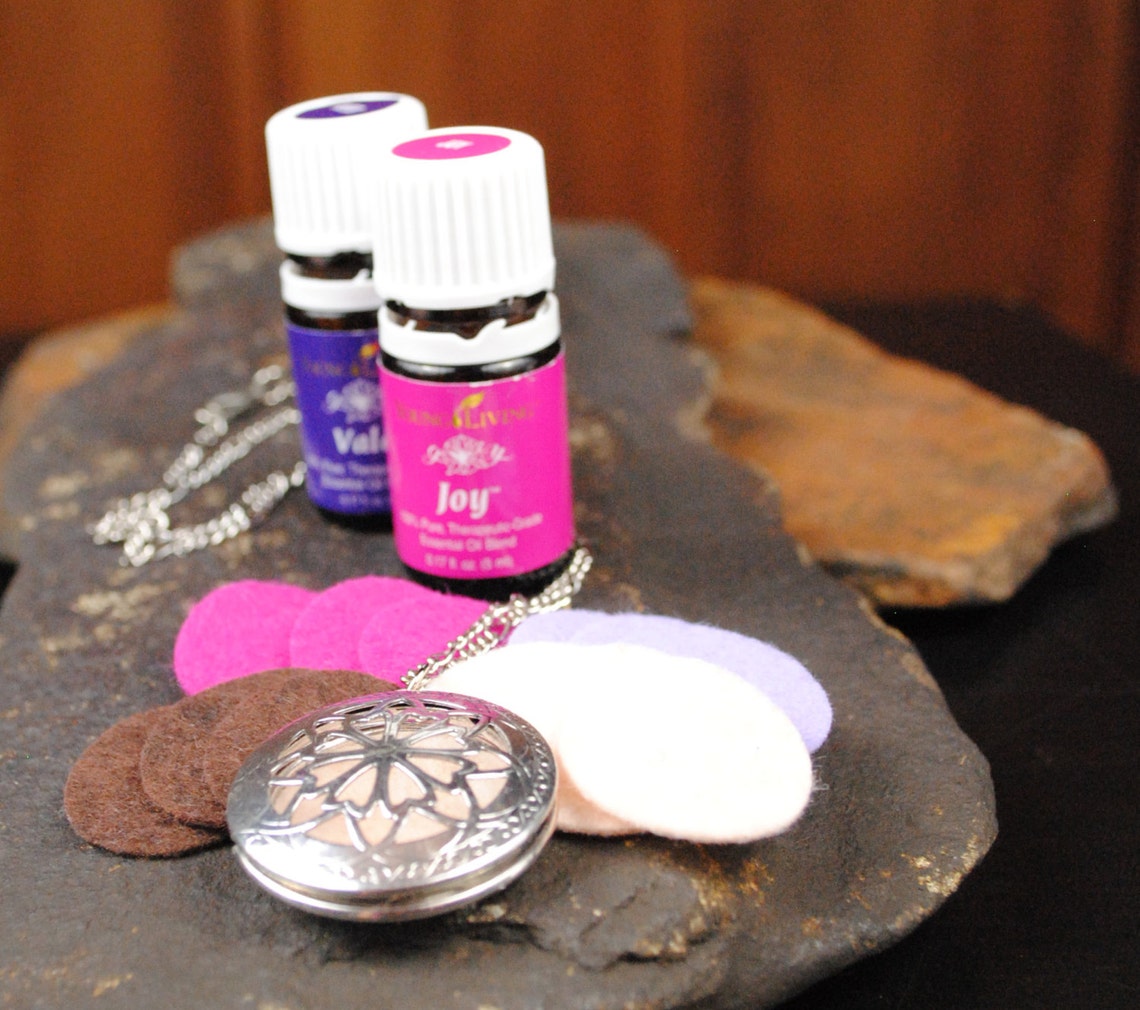 Set of 24 FELT PADS for Essential Oil Diffuser Necklace wool Etsy