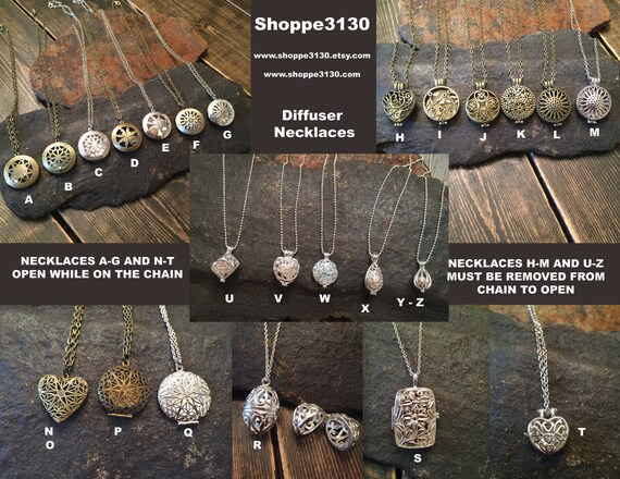 Essential Oil Diffuser Necklace 