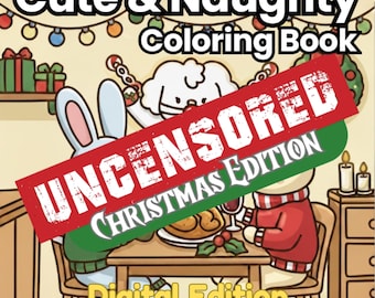 Kolorowanka „Urocza i niegrzeczna” w wydaniu świątecznym BEZ CENZURY: Zabawna książka z kudłatymi przyjaciółmi w kompromitujących pozycjach, która Cię rozśmieszy