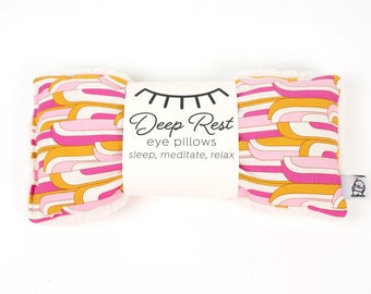 Weighted Eye Pillow: Cotton Minky, Headache & Meditation Aid