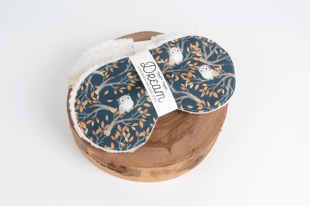 Owl Lovers Gift Soft Sleep Mask, Cotton Eye Mask, Sleeping Mask