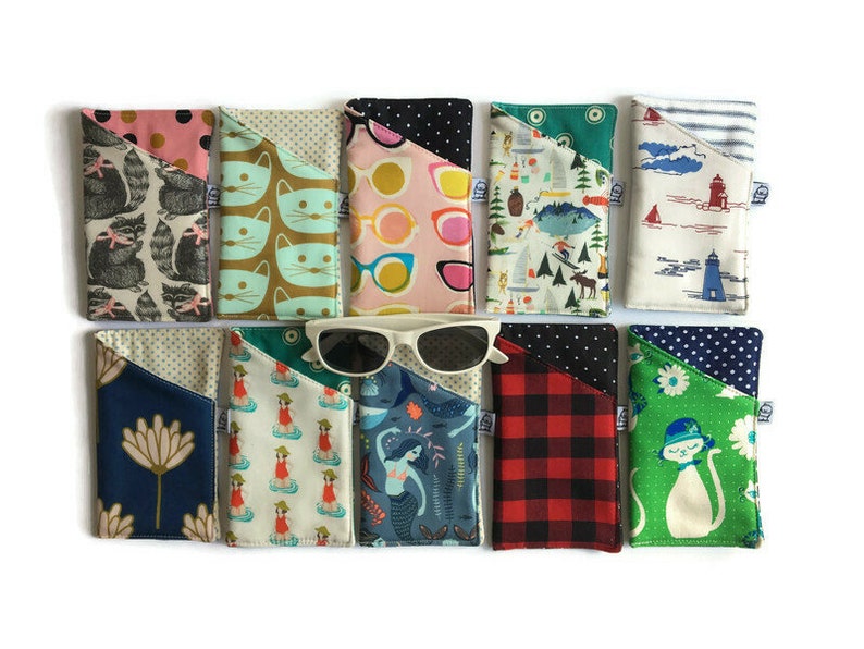 Eye Glass Casesun Glass Case Fabric Eyeglass Case Eye Etsy