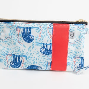 Sloth Wristlet Wallet, I phone Wristlet Purse, Vegan Fabric Wristlet, Wristlet Clutch, Smartphone Wristlet, Mothers Day Gift