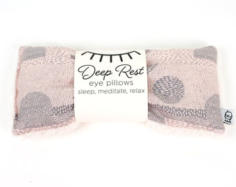 Weighted Eye Pillow: Deep Rest Cotton Minky Backing