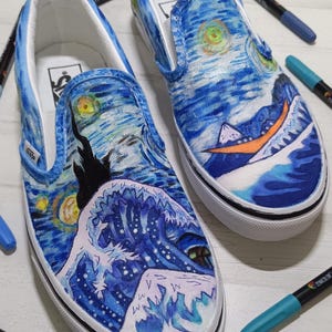 Sneakers Vans personalizzate Van Gogh/Sneakers Vans personalizzate Van Gogh