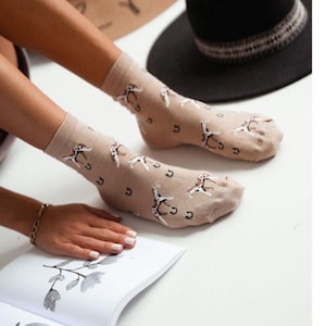 Horse Horseshoe Lucky Women Socks, Socks, Funny Socks, Crazy Socks, Colorful Socks, Gift Idea, Perfect Gift, Mismatched