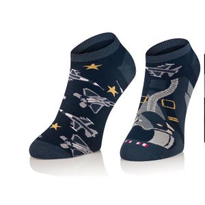 Pilot Jet Fighter Plane Unisex Socks, Socks, Funny Socks, Crazy Socks, Colorful Socks, Gift Idea, Perfect Gift, Mismatched