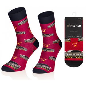Super Sport Racing Car Unisex Socks, Socks, Funny Socks, Crazy Socks, Colorful Socks, Gift Idea, Perfect Gift, Mismatched