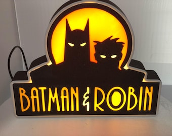Batman & Robin Lightbox (Lamp)