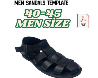 Men’s Leather Sandals Pattern • PDF  Digital Files