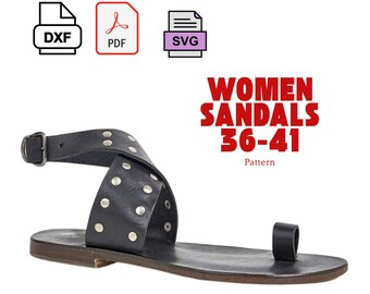 Handmade Sandal Sole & Upper Template – DXF SVG PDF Files