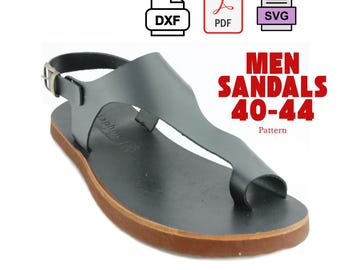 Men’s Sandal Pattern Template | PDF SVG DXF Files