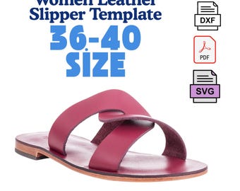 Women’s Sandal Template | PDF DXF SVG Leather Cutting Pattern