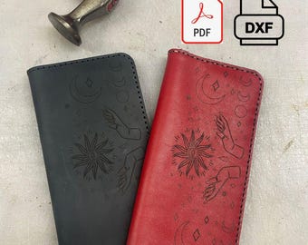 Leather Wallet Sewing Pattern – DIY Purse Template (DXF, PDF)