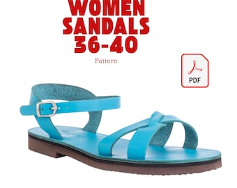 Women Sandal Pattern PDF | DIY Leather Sandal Template
