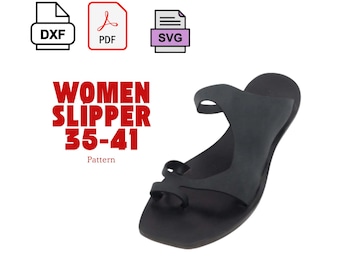 Women’s Sandal Template | PDF DXF SVG Leather Cutting Pattern
