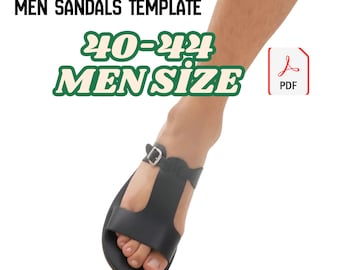 Men’s Leather Slipper Pattern • PDF  Digital Files