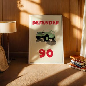 Land Rover Defender 90 Premium Poster