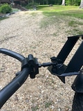 Ebike Trailer Hitch Adapter: Adjustable Clamp, Mud Flap