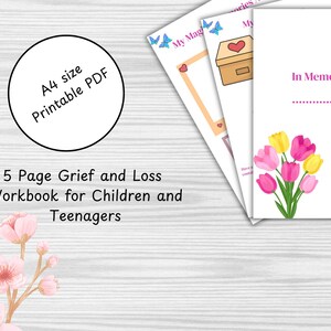 Pacote de enfrentamento do luto para crianças, adolescentes, entes queridos, enfrentamento da morte, para download, para impressão, quadro de recompensas, quadro de tarefas