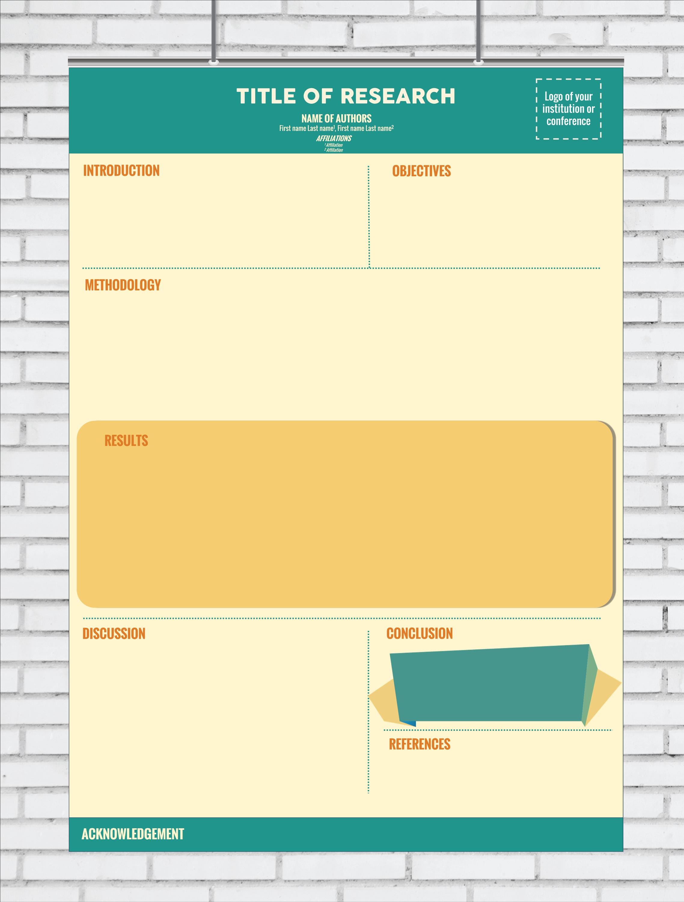 Research Poster Template / Academic and Scientific Conference Poster ...