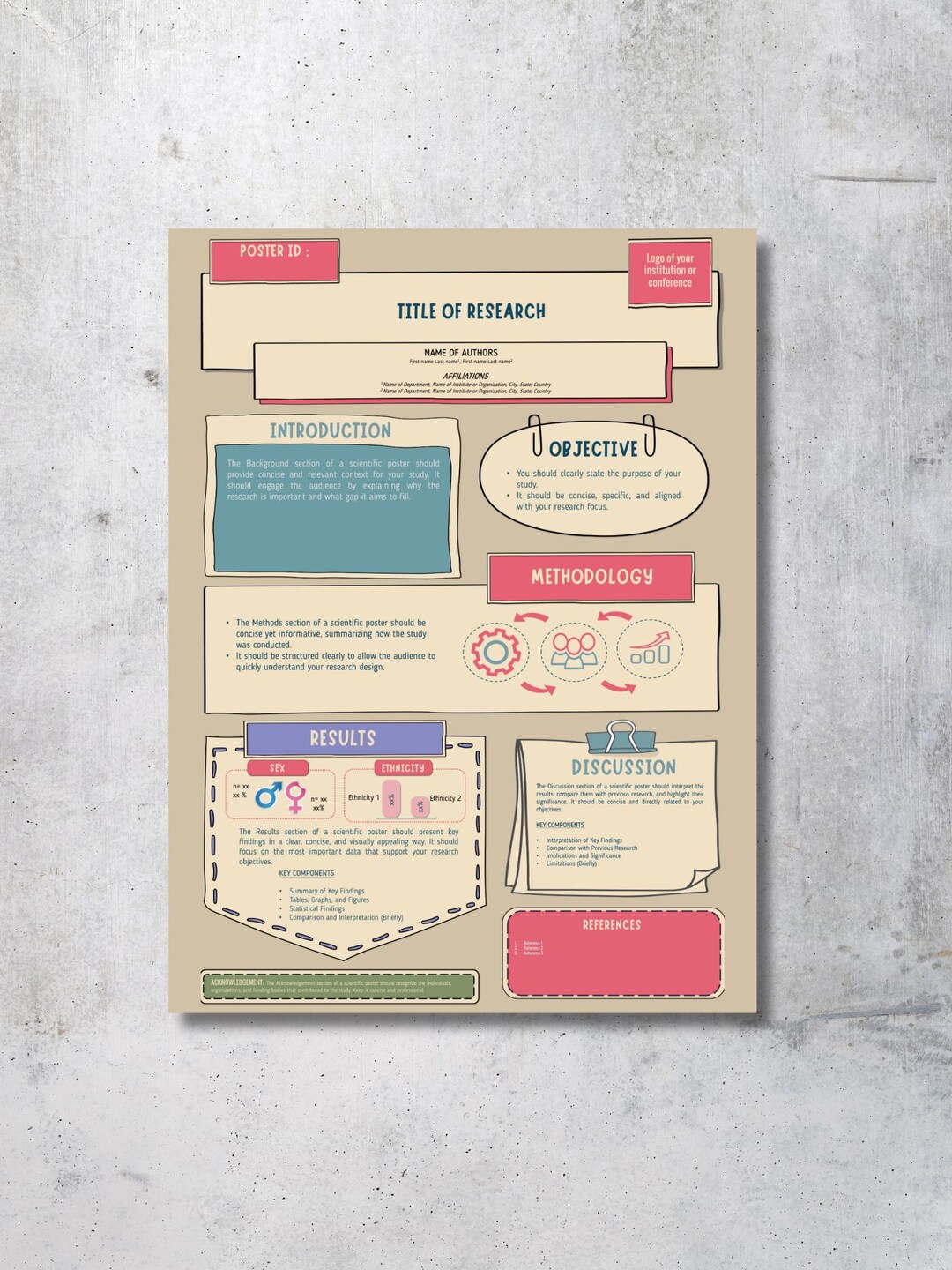 Research Poster Template / Academic and Scientific Conference Poster ...