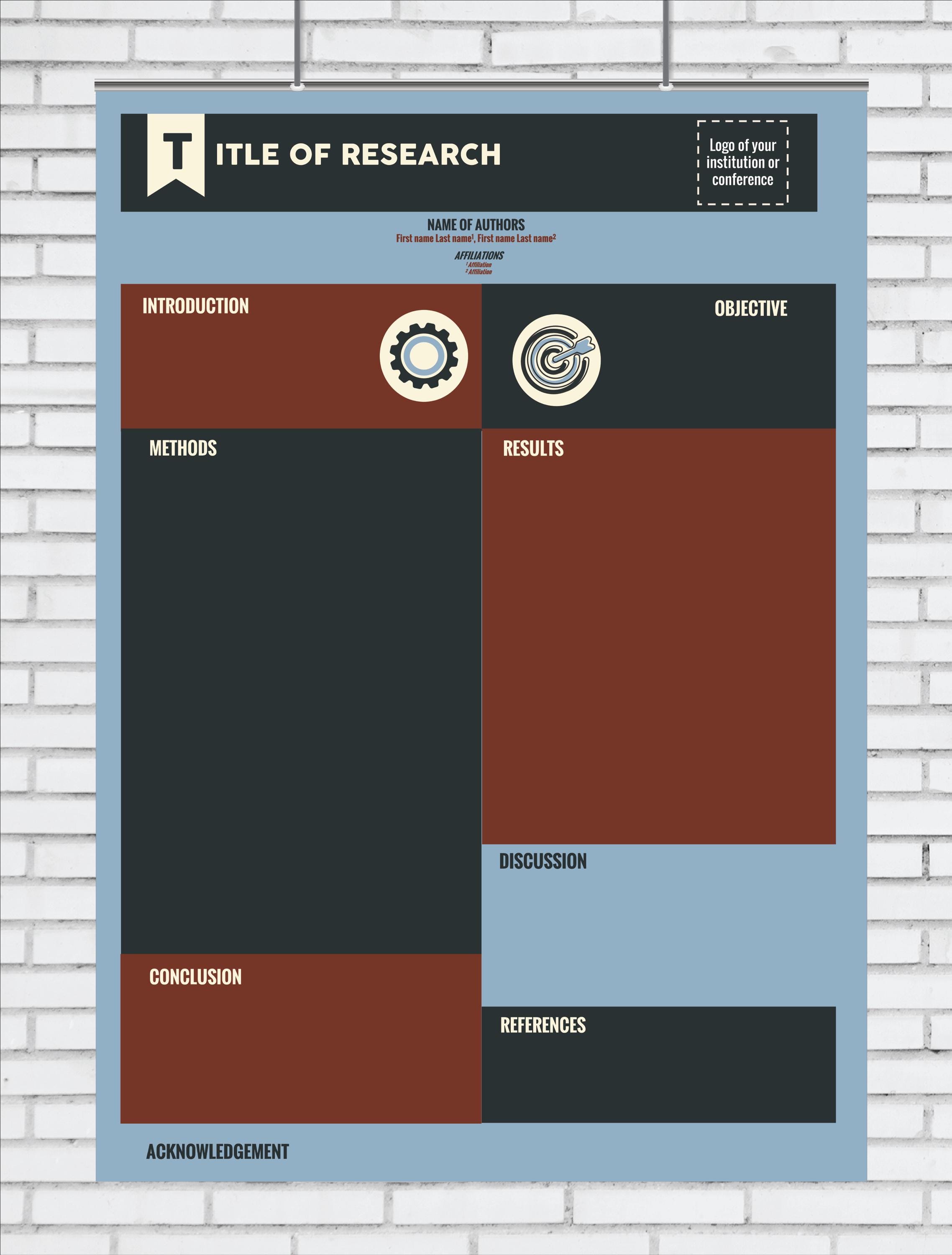 Research Poster Template / Academic and Scientific Conference Poster ...