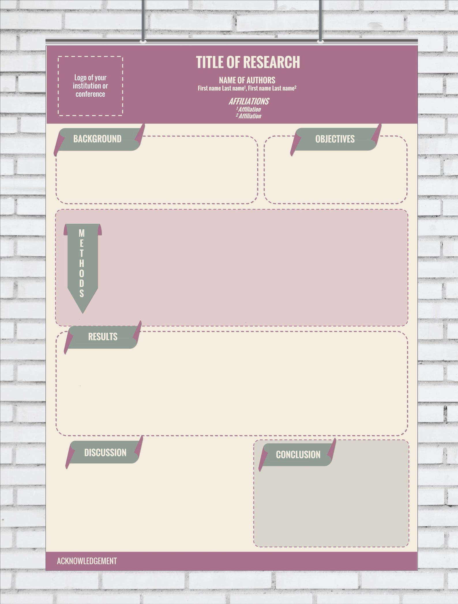 Research Poster Template / Academic and Scientific Conference Poster ...
