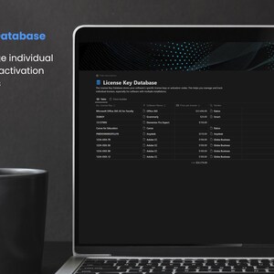 Software License Tracker | Notion Template | Subscription Tracker image 6