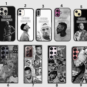Musique hip hop Chris Brown - Coque pour iPhone Se X Xr Xs 11 12 13 14 15 16 Pro Max Mini Plus - Coque Ultra Note pour Samsung Galaxy S21 S23 S24 S25
