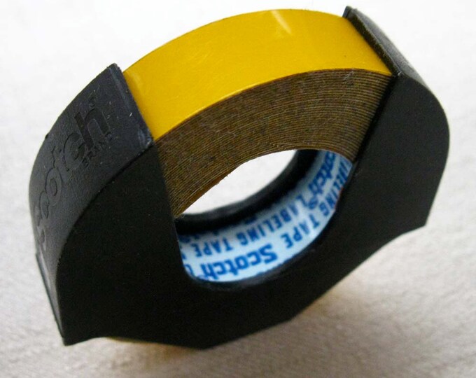 1 Vintage Label Maker Plastic Label Tape Refill Reel in Yellow Etsy