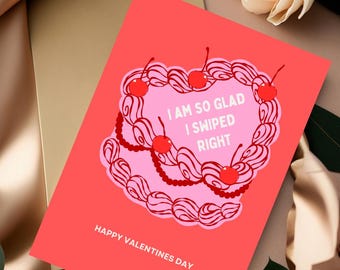 Funny Dating App Valentine Card | Modern Love, Swiped Right