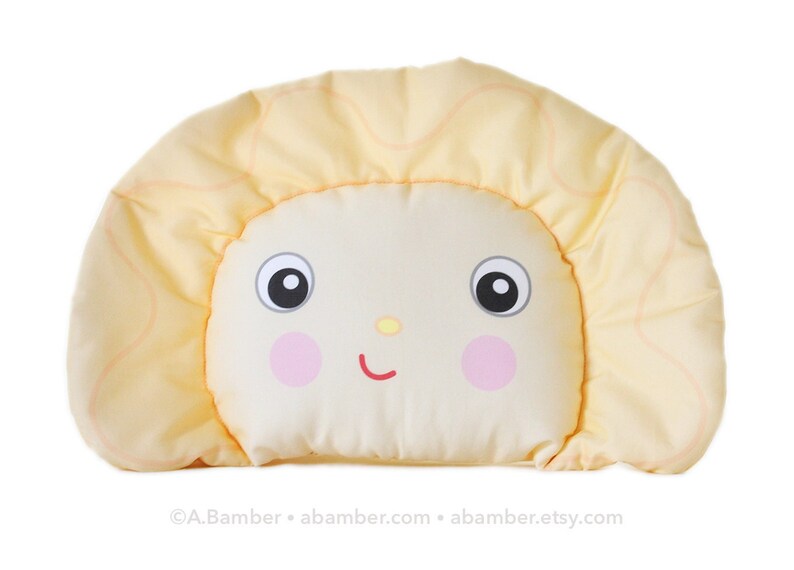 Perogy Ukrainian Varenyk Throw Pillow Male Cute Fabric Food Dumpling made by Adrianna Bamber image 1