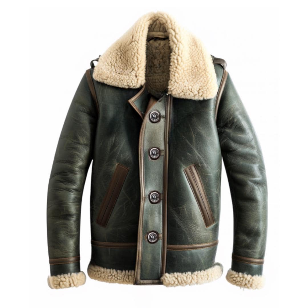 Green Shearling Coat - Etsy